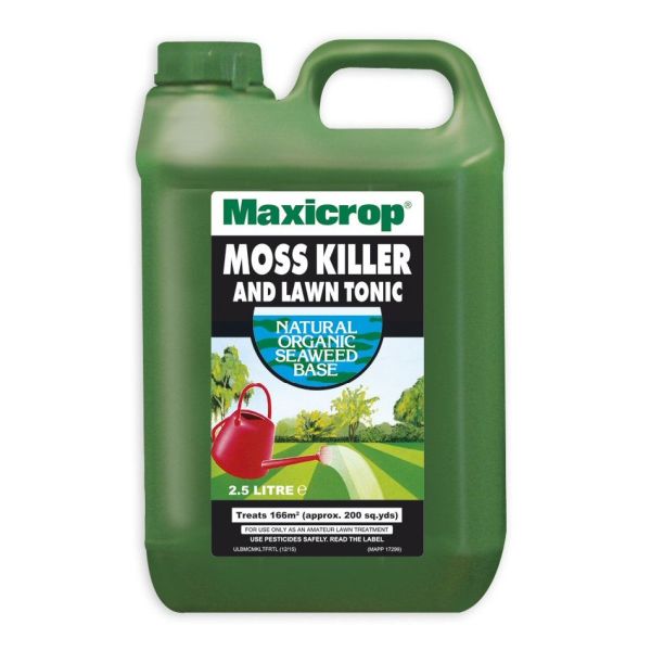 Maxicrop 2.5 Litres Moss Killer & Lawn Tonic - Old Railway Line Garden Centre