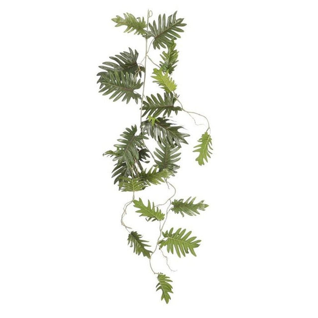 Mica Decorations 115cm Green Philodendron Selloum Artificial Hanging Plant - Old Railway Line Garden Centre