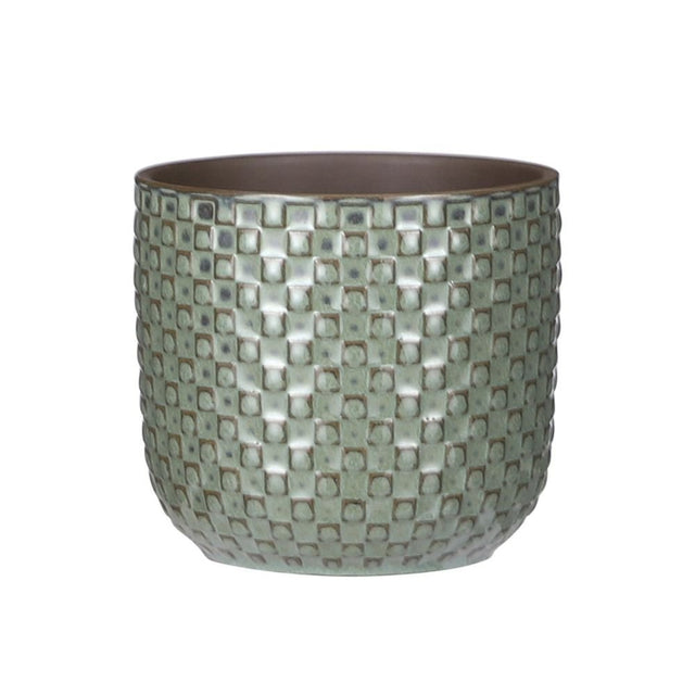Mica Decorations 12cm Green Daan Houseplant Pot - Old Railway Line Garden Centre