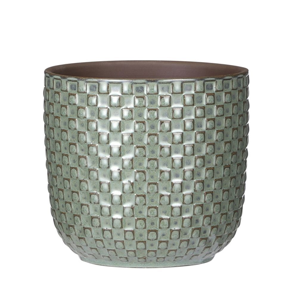 Mica Decorations 13.5cm Green Daan Houseplant Pot - Old Railway Line Garden Centre