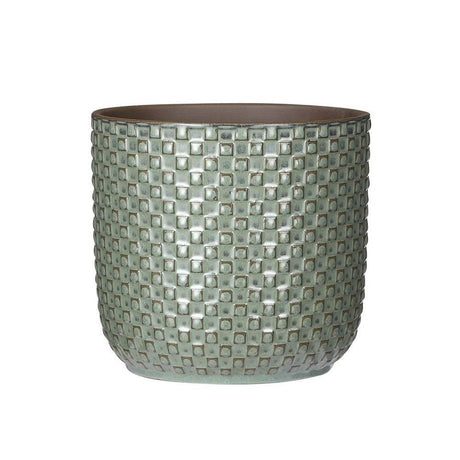 Mica Decorations 17cm Green Daan Houseplant Pot - Old Railway Line Garden Centre