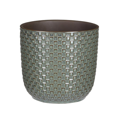 Mica Decorations 19cm Green Daan Houseplant Pot - Old Railway Line Garden Centre