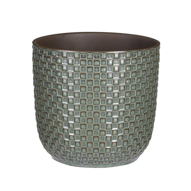 Mica Decorations 19cm Green Daan Houseplant Pot - Old Railway Line Garden Centre