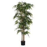 Mica Decorations 200cm Green Artificial Bamboo Plant in Pot - Old Railway Line Garden Centre