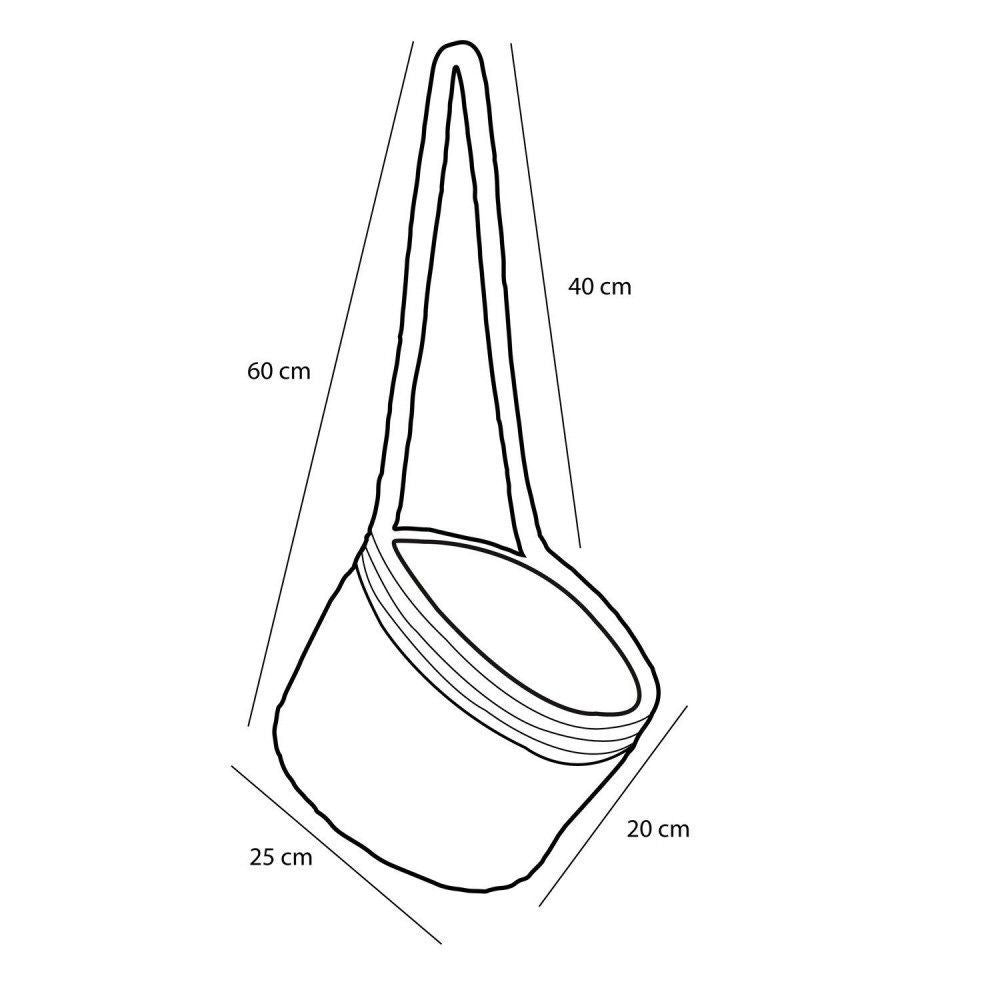 Mica Decorations 25cm Anne Hanging Basket - Old Railway Line Garden Centre