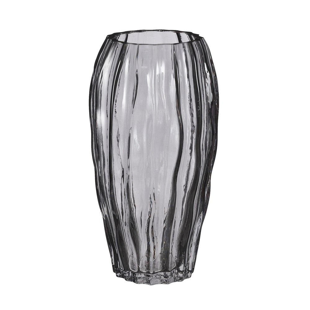 Mica Decorations 27cm Dark Brown Feline Glass Vase - Old Railway Line Garden Centre