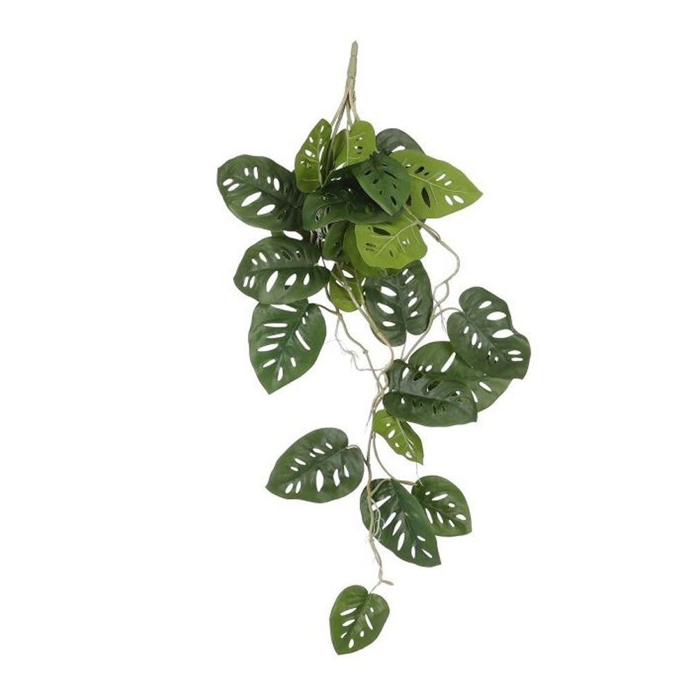 Mica Decorations 80cm Green Artificial Hanging Monstera - Old Railway Line Garden Centre