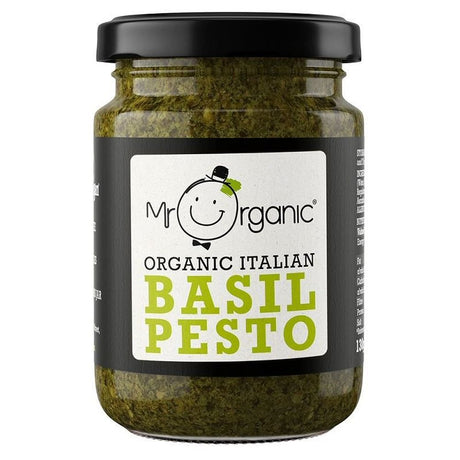 Mr Organic 130g Vegan Basil Pesto - Old Railway Line Garden Centre