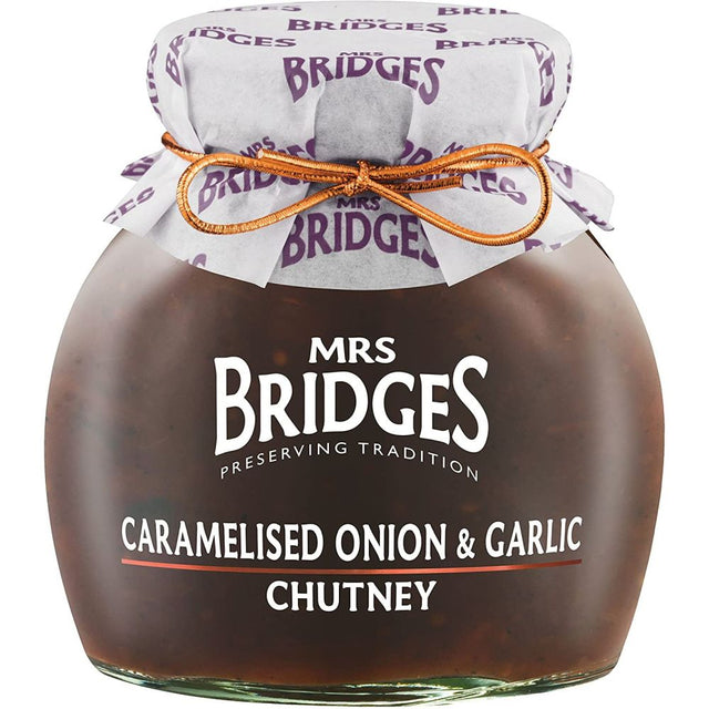Mrs Bridges 100g Caramelised Onion & Garlic Chutney - Old Railway Line Garden Centre