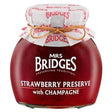 Mrs Bridges 340g Strawberry Preserve with Champagne - Old Railway Line Garden Centre