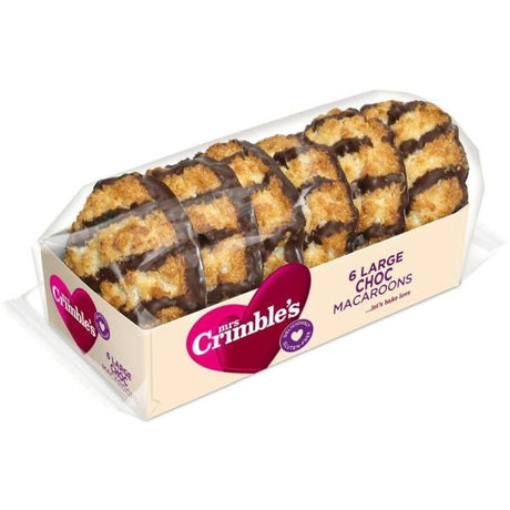 Mrs Crimbles 6 Large Gluten Free Chocolate Coconut Macaroons - Old Railway Line Garden Centre