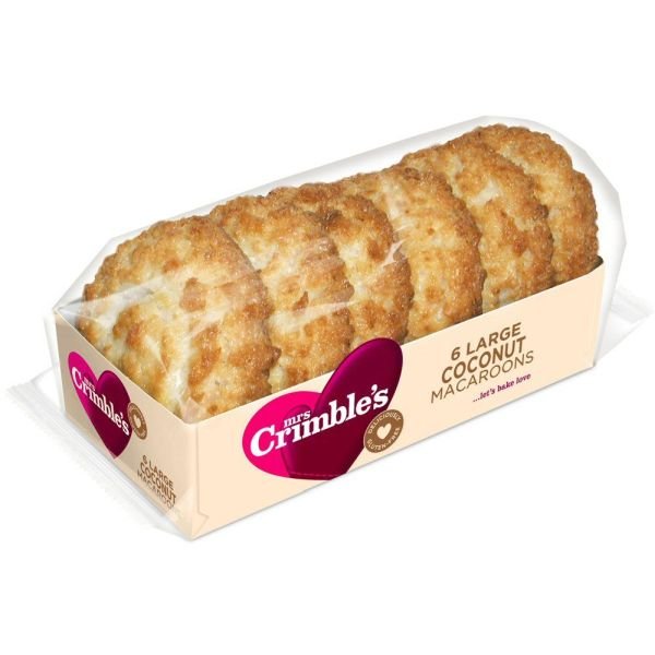 Mrs Crimbles 6 Large Gluten Free Coconut Macaroons - Old Railway Line Garden Centre