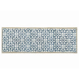 My Mat 150cm Blue Tile Harlequin Door Runner - Old Railway Line Garden Centre