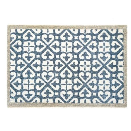 My Mat 75cm Blue Tile Harlequin Door Mat - Old Railway Line Garden Centre