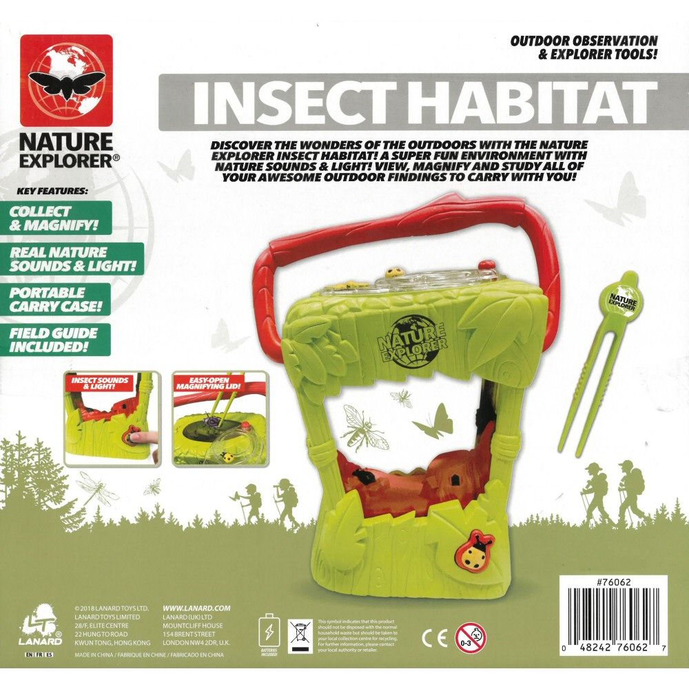 Nature Explorer Insect Habitat Portable Carry Case Toy - Old Railway Line Garden Centre