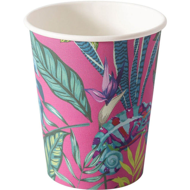 N.J Products 24cl Chameleon Paper Cups (Pack of 10) - Old Railway Line Garden Centre