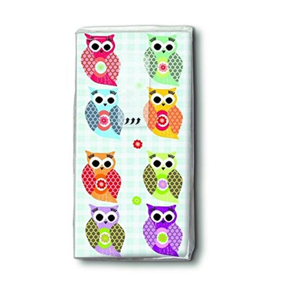 N.J Products Funny Owls Hankie (Pack of 10) - Old Railway Line Garden Centre