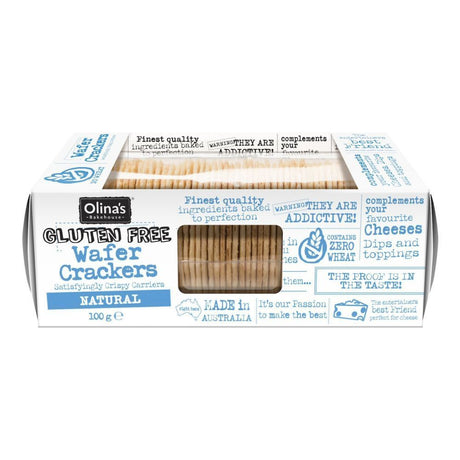 Olina's Bakehouse 100g Gluten Free Wafer Crackers