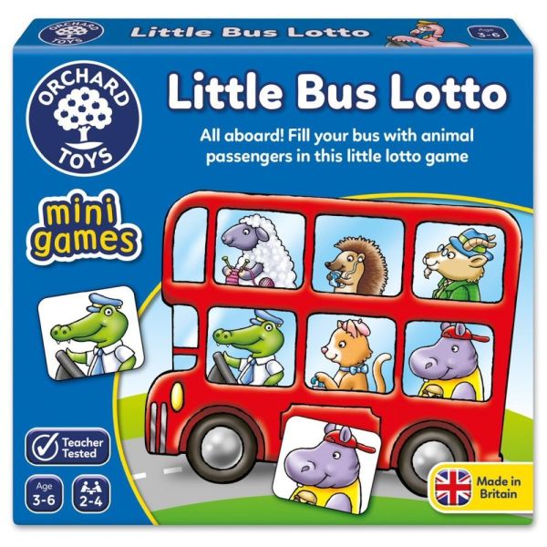Orchard Toys Little Bus Lotto Mini Game - Old Railway Line Garden Centre