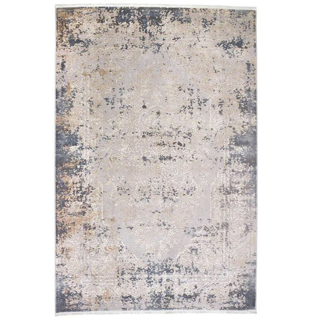 Origin Rugs 80 x 150cm Blue Aura Vintage Medallion Rug - Old Railway Line Garden Centre