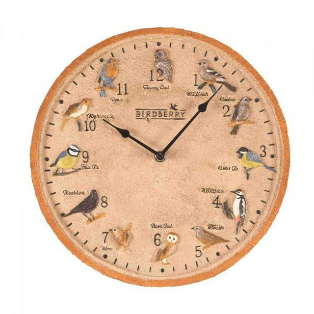 Outside In 12" Birdberry Wall Clock - Old Railway Line Garden Centre