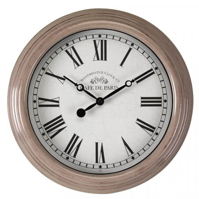 Outside In 12" Grey Biarritz Clock - Old Railway Line Garden Centre
