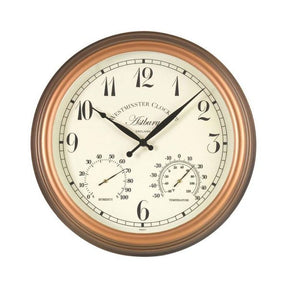Outside In 15" Astbury Wall Clock, Thermometer & Hygrometer - Old Railway Line Garden Centre