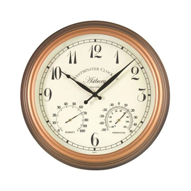 Outside In 15" Astbury Wall Clock, Thermometer & Hygrometer - Old Railway Line Garden Centre