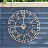 Outside In 23" Buxton Metal Wall Clock - Old Railway Line Garden Centre
