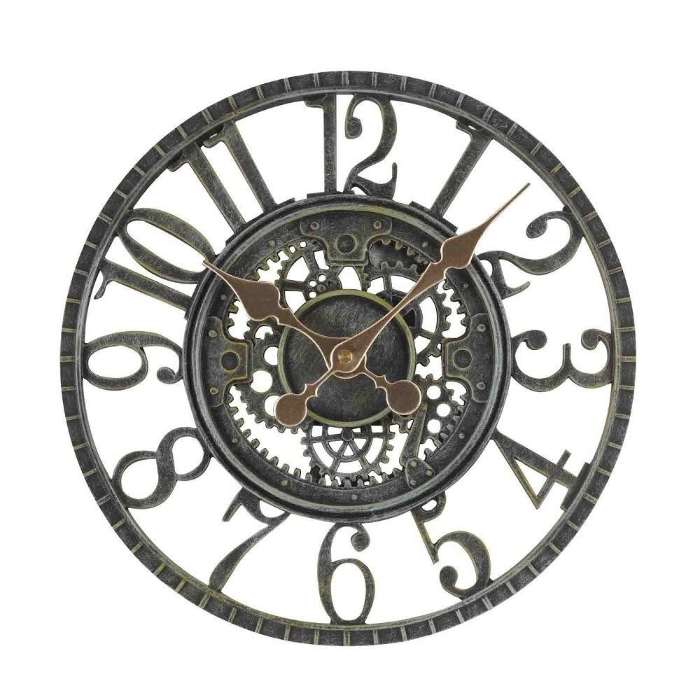 Outside In 30cm Verdigris Newby Wall Clock - Old Railway Line Garden Centre