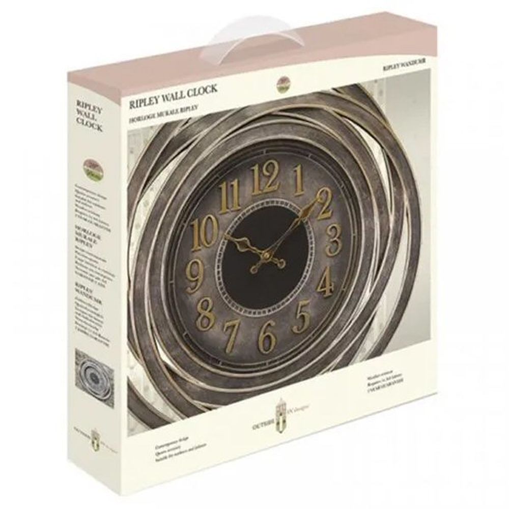 Outside In 50cm Ripley Wall Clock - Old Railway Line Garden Centre