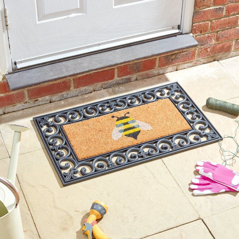 Outside In 53cm Buzz Buzz Decoir Doormat Insert - Old Railway Line Garden Centre