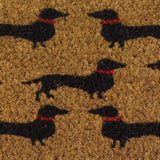 Outside In 53cm Dogs! Dachshund Decoir Doormat Insert - Old Railway Line Garden Centre