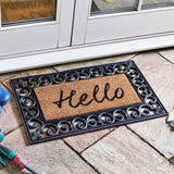 Outside In 53cm Hello Coir Doormat Insert - Old Railway Line Garden Centre