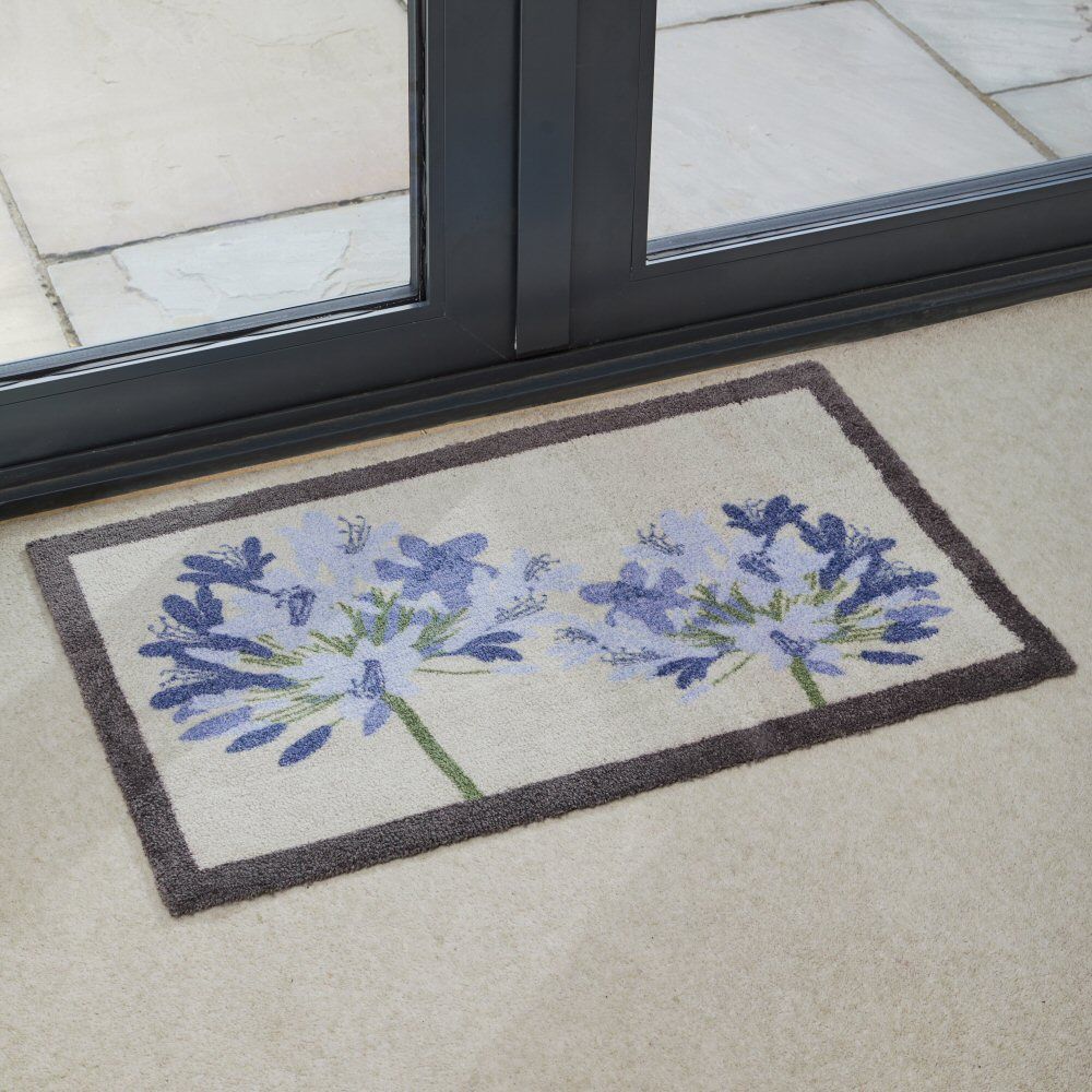 Outside In 75cm Alliums Ritzy Rug Doormat - Old Railway Line Garden Centre