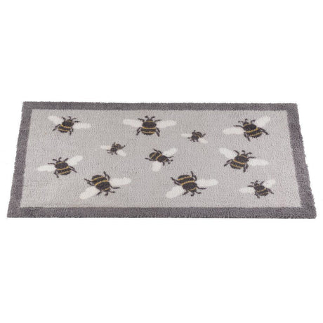 Outside In 75cm Busy Bees Ritzy Rug Doormat - Old Railway Line Garden Centre