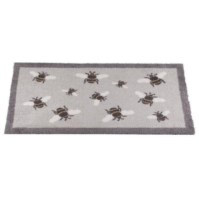Outside In 75cm Busy Bees Ritzy Rug Doormat - Old Railway Line Garden Centre