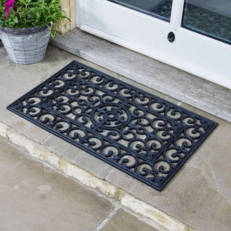 Outside In 75cm Classic Rubber Cast Mat - Old Railway Line Garden Centre