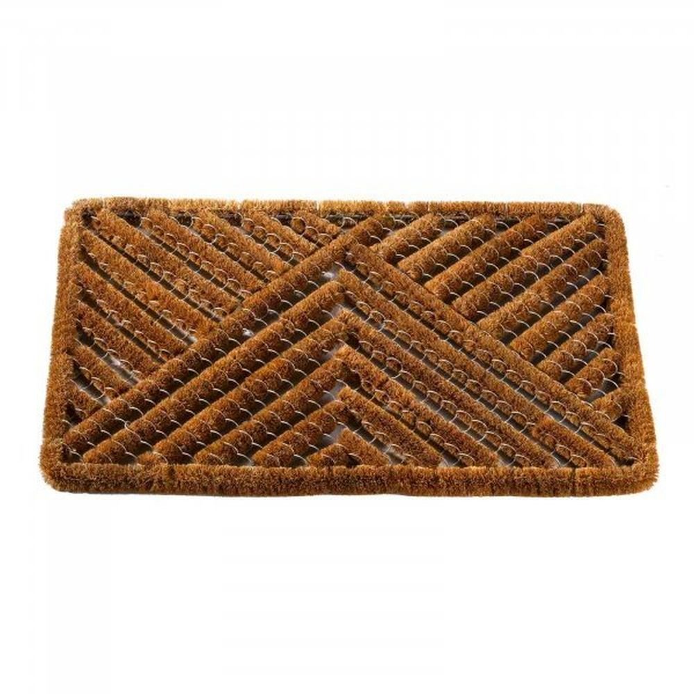 Outside In 75cm Muck Off! Wire Brush Doormat - Old Railway Line Garden Centre