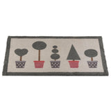 Outside In 75cm Topiary Ritzy Rug Doormat - Old Railway Line Garden Centre