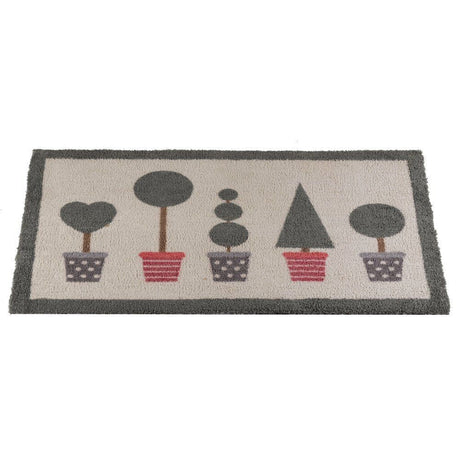Outside In 75cm Topiary Ritzy Rug Doormat - Old Railway Line Garden Centre