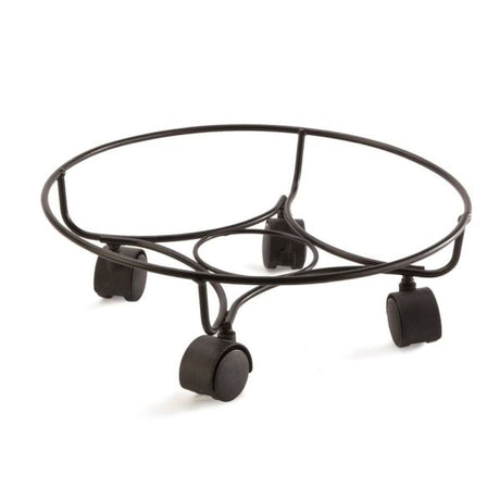 Panacea 13" (33cm) Heavy Duty Black Plant Pot Caddy - Old Railway Line Garden Centre