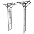 Panacea 213cm Flat Top Arch With Finials - Old Railway Line Garden Centre