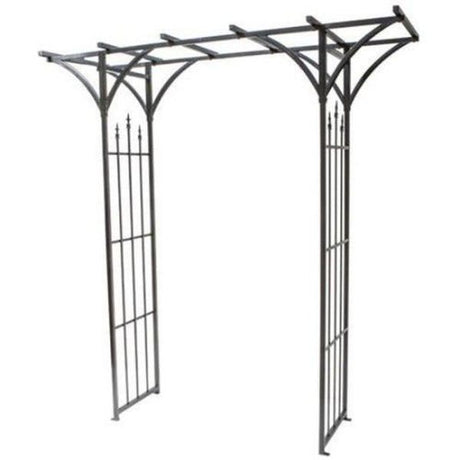 Panacea 213cm Flat Top Arch With Finials - Old Railway Line Garden Centre