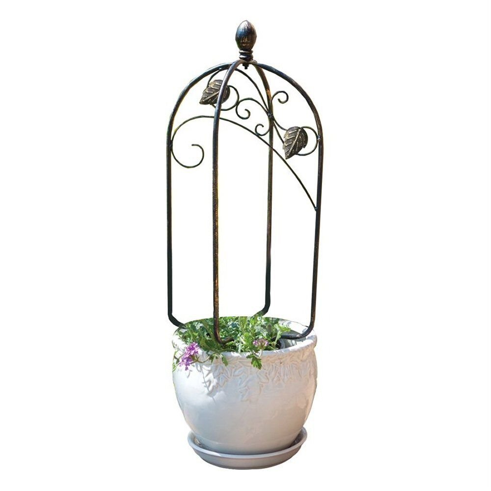 Panacea 24" Scroll & Ivy Trellis Pot Topper - Old Railway Line Garden Centre