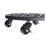 Panacea 30cm Heavy Weight Cast Iron Scroll Plant Caddy - Old Railway Line Garden Centre