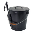 Panacea 56cm Black Ash Bucket with Shovel - Old Railway Line Garden Centre