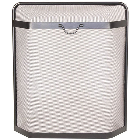 Panacea 66cm Large Steel Spark Guard Fireplace Screen - Old Railway Line Garden Centre