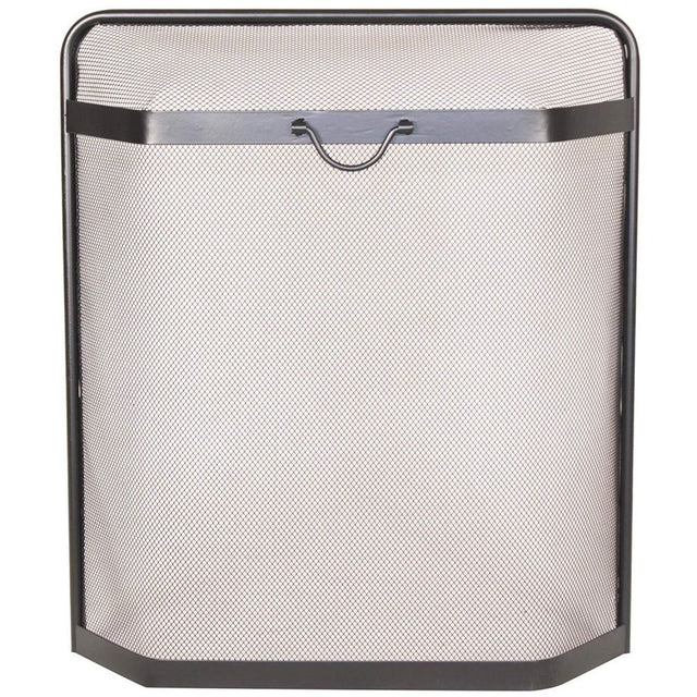 Panacea 66cm Large Steel Spark Guard Fireplace Screen - Old Railway Line Garden Centre