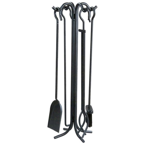 Panacea 71cm 5 Piece Wrought Iron Fireplace Toolset - 15001 - Old Railway Line Garden Centre